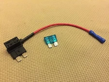 ADD-A-CIRCUIT ATM STANDARD BLADE FUSE HOLDER TAP DUAL ADAPTER ---CAR/MOTORCYCLE