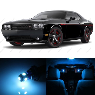 11 x ICE BLUE LED Interior Light Package For 2008 - 2014 Dodge Challenger + TOOL