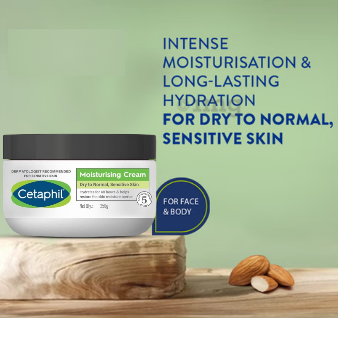 Cetaphil Moisturizing Cream for Dry to Normal Face & Body 250g