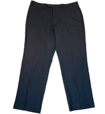 Vintage Ralph Lauren Dress Pants Windowpane Box Check Pleated Work Slacks 37/29