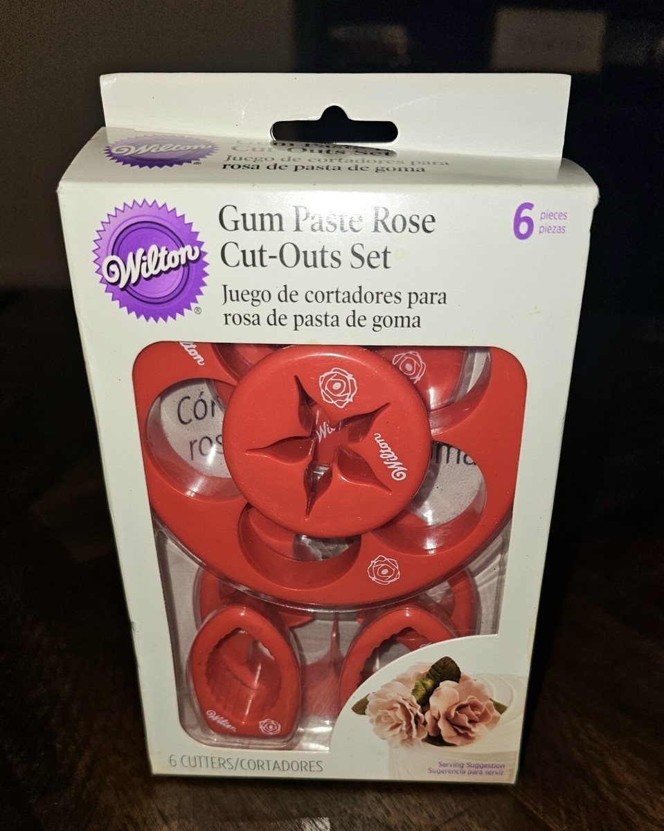 Wilton 6 Piece Gum Paste Rose Cut-Outs Set 417-7556 | eBay
