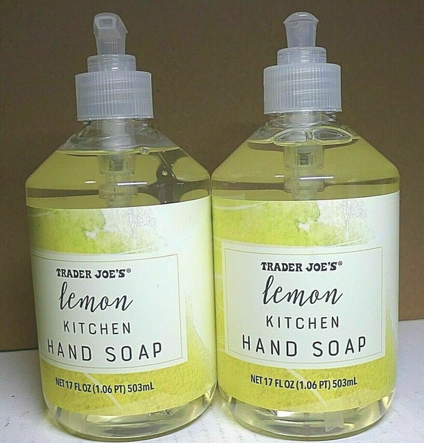 Trader Joe's Lemon Kitchen Hand Soap Set of 2 TwoPack eBay