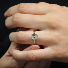 Oval Cut Diamond Wedding Ring 2 Carat IGI Certified Lab Grown 950 Platinum