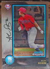 Alec Bohm 2018 Bowman Chrome Draft 20th Anniversary Rookie RC #988-AB Phillies