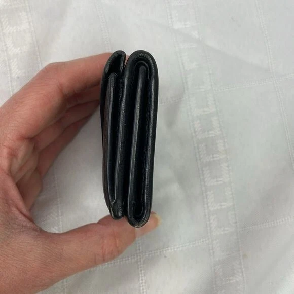 Balenciaga Papier Black Leather Compact Trifold Wallet Envelope Mini - Image 3 of 4