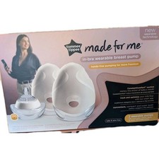 Tommee Tippee Made for Me In-Bra Wearable Electric Double Breast Pump NEW