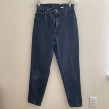Levis 551 Vintage 90s Made in USA Black Relaxed Fit Tapered Leg Jeans Womens 6 M