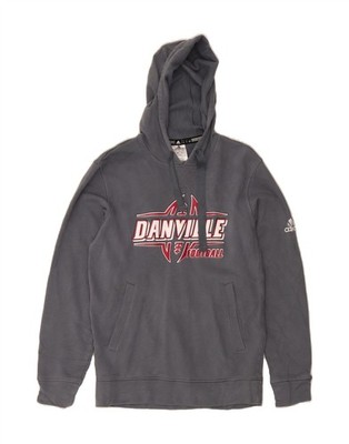 Adidas Herren Danville Graphic Hoodie Pullover Small Grau Baumwolle MB05