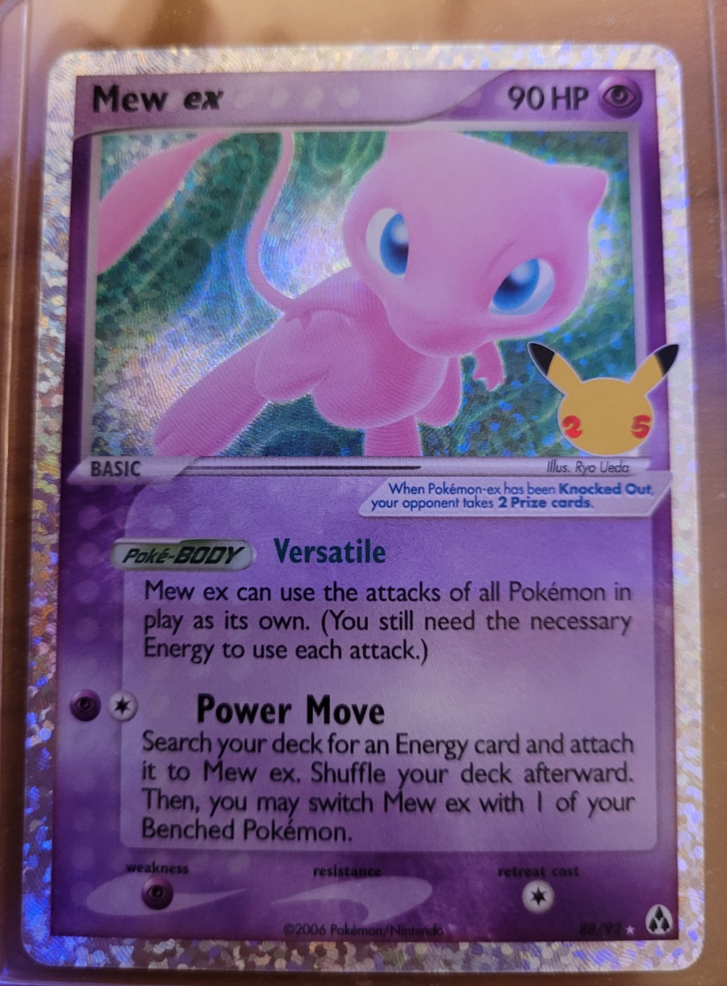 Pokemon Celebrations 25th MEW EX 88/92 Classic Collection Holo Card MINT-NM