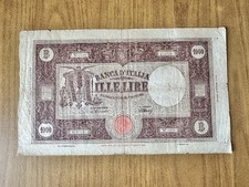 BANCONOTA REPUBBLICA ITALIANA LIRE 1000 GRANDE M B.I. 18 1 1947