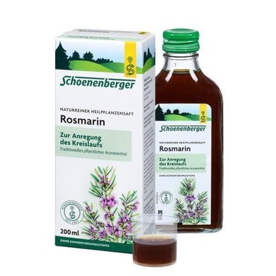 2x ROSMARIN HEILPFLANZENSÄFTE Schoenenberger 200 ML
