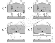 22-1377-0 BRAKE PAD SET, DISC BRAKE FITS ALFA ROMEO TONALE 1.3 HYBRID Q4