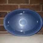 FiestaWare Large Cobalt Serving Platter 13 1/2" Dish Homer Laughlin SEE photos