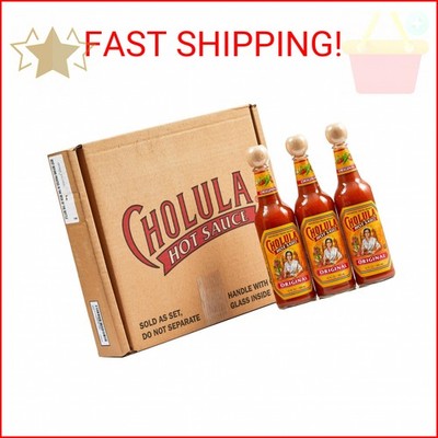 Cholula Hot Sauce Multipack, Original, Product of Mexico, Gift Set Includes Thre