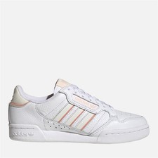 Image of adidas Originals Womens Continental 80 Stripes Trainers/Off White/orange