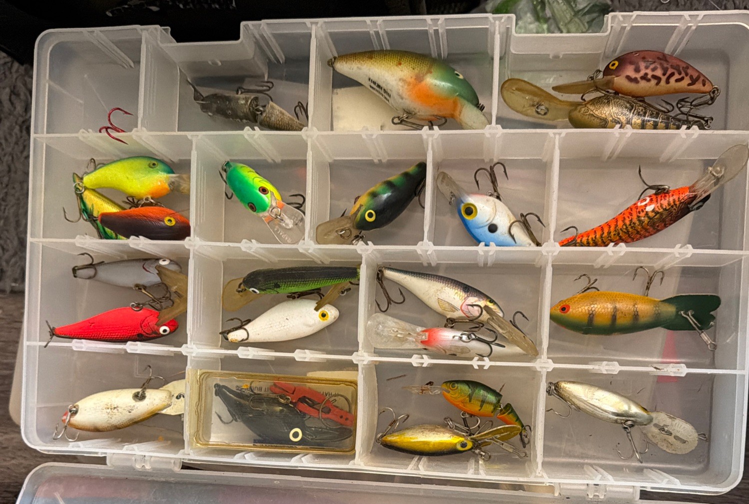 Large Walleye Tackle Box (6 Full Boxes). Rapala, Qty 33 Michigan Stinger Spoons - Image 8