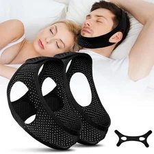 Upgraded Chin Strap for Sleeping 2 Pack，Anti Snoring Devices to Stop Snoring ...
