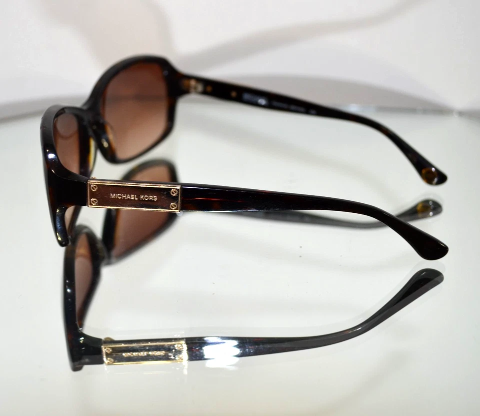 Michael Kors "Claremont" Gold Logo Sunglasses Tortoiseshell Oversized M2745S 206 - Image 2 of 4