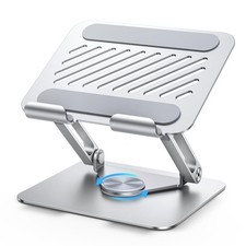 UGREEN Tablet Stand Holder for Desk with 360  Rotating Base Aluminum Dual Rod...