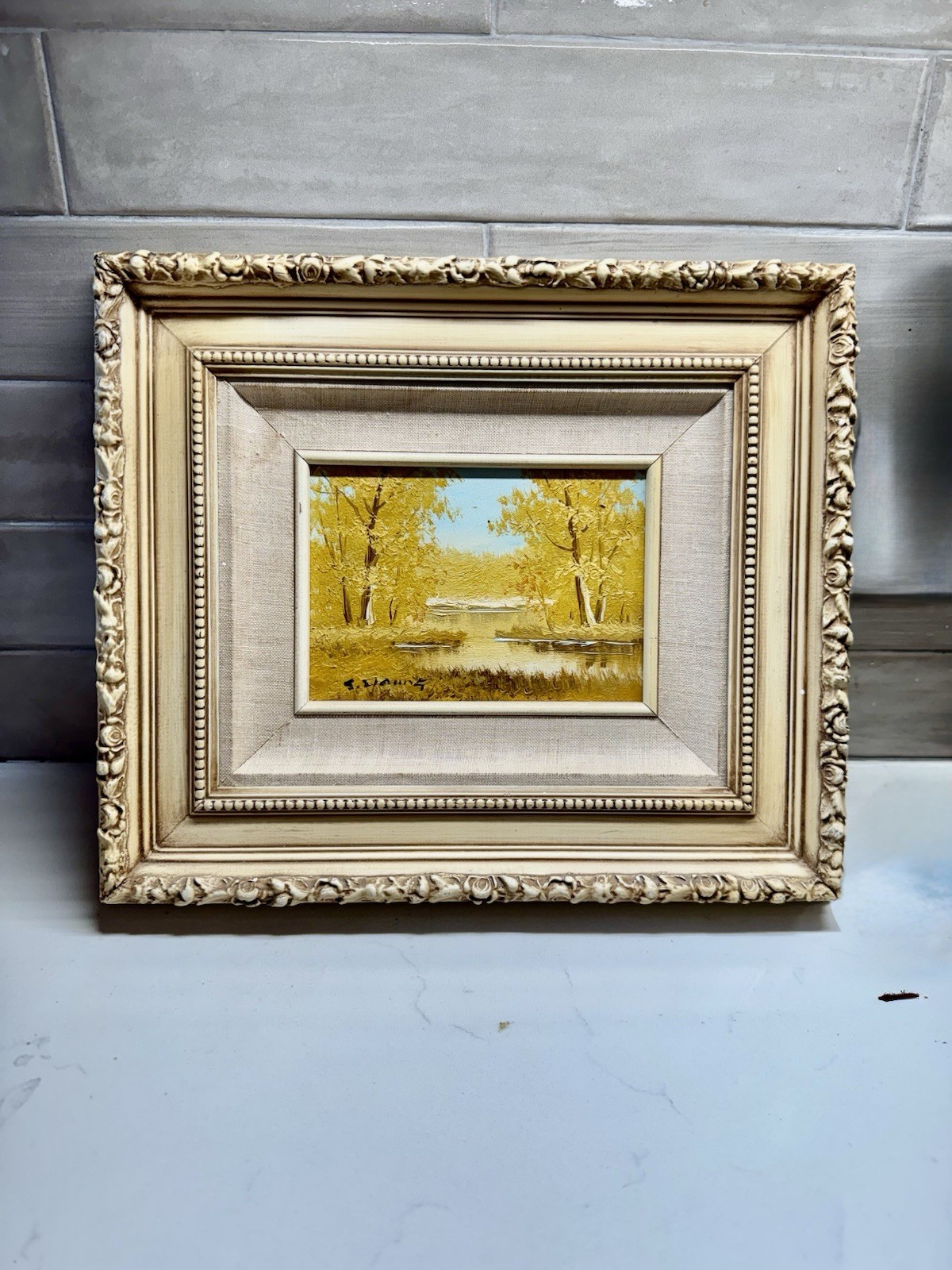 Vintage Original Oil Painting Landscape By The Collier Collection, Signed