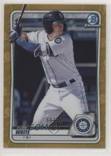 2020 Bowman Chrome Prospects Gold Refractor 9/50 Evan White #BCP-77 bn5
