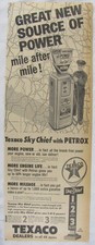 Vintage 1956 TEXACO Pump Oil Gasoline Gas Newspaper Print Ad