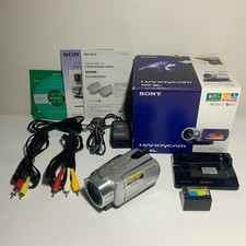 NEAR MINT / Box SONY DCR-SR300 Handycam Camcorder Nightshot Silver From Japan