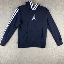 Air Jordan Hoodie Boy's Size M 10-12 Yrs Blue and White Pullover Front Pocket