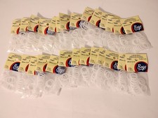 Lot of 27 BOYE CABONE RINGS WHITE  .75 " ( 20 mm ) Rings - 15 Per Pkg - 7540-3/4