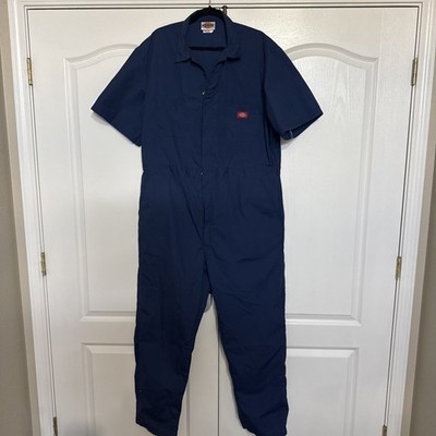 VTG Dickies Coveralls Mens Size XL  48 reg Blue Short sleeve Y2K 90s rare NWOT 