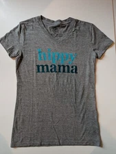 Hippy Mama Organic Cotton T-shirt Women's Size XS Gray