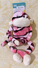 ZippyPaws CRINKLE PINK CAMO XL MONKEY Plush Squeaky Dog Toy New -FREE SHIPPING-