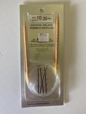 NEW CRYSTAL PALACE BAMBOO NEEDLES size US 10 6 mm circular knitting 35" JAPAN