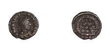 Roman Empire Coin ¼ Of Maiorina Valentinian II 383 A.D.
