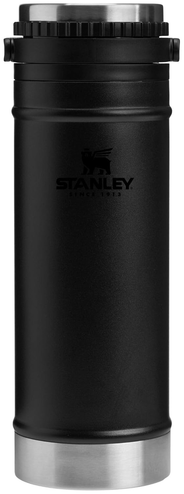 Travel Mug with Integrated French Press 16 Oz | 5 Minute Brew, 4 Hours Hot, Leak