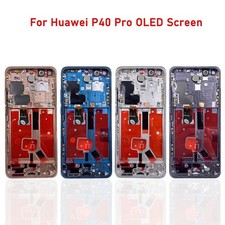 OLED Display Touch Screen Digitizer w/Frame for Huawei P40 Pro Replacement Parts