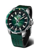 VOSTOK EUROPE Men Analog Automatic Casual Watch Classic Dress Green Dial Waterpr