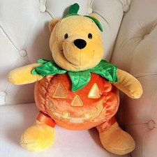 Rare Tag Disney Winnie the Pooh Halloween Pumpkin Plush