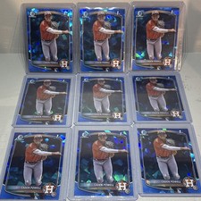 2025 Bowman Chrome Sapphire Edition Chrome Prospects Caden Powell - 9 Card Lot