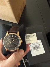 Imagen de NEW Citizen Eco-Drive BU2013-08E Men's Day/Date Black Dial Rose Gold Leather NIB