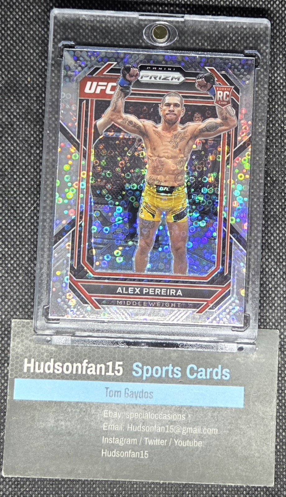 Alex Pereira 2023 Panini Prizm UFC #111 Rookie Undercard Prizm Middleweight