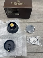 Signature Hardware 498635 shlztstknob  Lentz Shower Valve Trim - Matte Black