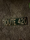 Route 420 Green & White Metal Sign Rectangular Horizontal Novelty Transportation — photo 4