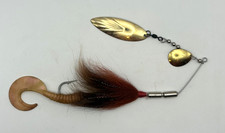 Large Unbranded Muskie Spinnerbait Bucktail Curly Tail 3oz Inline Willow Blade