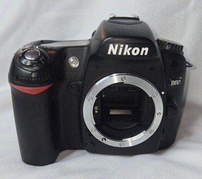 Nikon D80 DSLR Camera Body For Parts Works Sporadically Lens Attachment Error
