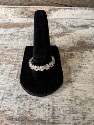 STERLING SILVER MOISSANITE SiZe #9 4.57 CTW WSD Color $500.00