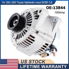 Alternator 13844 For 1999 2000-2003 Toyota Highlander Lexus RX300 3.0L 100Amp