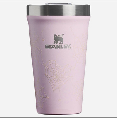 Stanley 16oz Halloween Target  Tumbler Pink Spider webs RARE SHIPS NOW