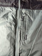 VTG 90s Columbia Packable Windbreaker Jacket Green  Black Size Large