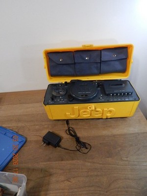 Jeep Portable Stereo CD/AM FM Radio/Cassette Player Boombox WPSS